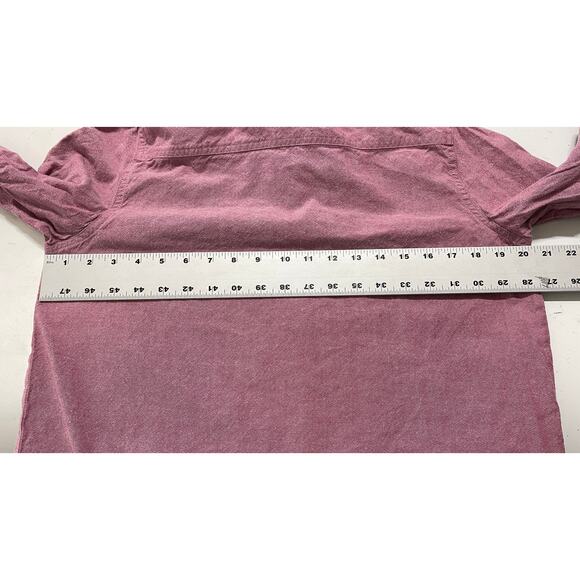 Blair Top Women Size M Pink Button Up Embroidered Floral 100% Cotton STAINS - Picture 6 of 7